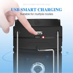 3-in-1-Campinglaterne mit LED-Flamme