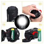 3-in-1-Campinglaterne mit LED-Flamme