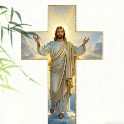 ⏳Begrenzte Zeit 50% Rabatt💥Retro-Wandkreuz mit Jesus Christus