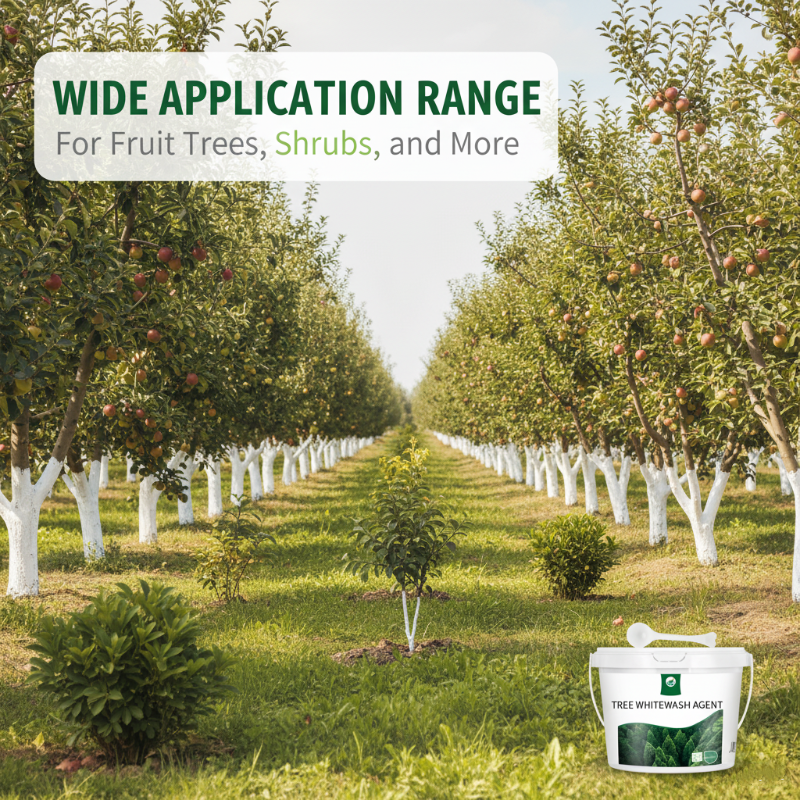 Lang anhaltender Weißanstrich für Bäume