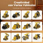 🎄 Magnetisches Fahrzeug-Bauset – Das ideale Weihnachtsgeschenk für kleine Baumeister 🚜