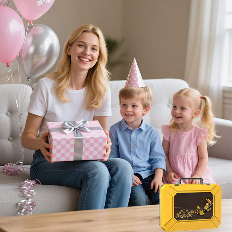 🎄 Magnetisches Fahrzeug-Bauset – Das ideale Weihnachtsgeschenk für kleine Baumeister 🚜
