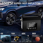 Tragbarer Starthilfe-Booster mit Luftkompressor