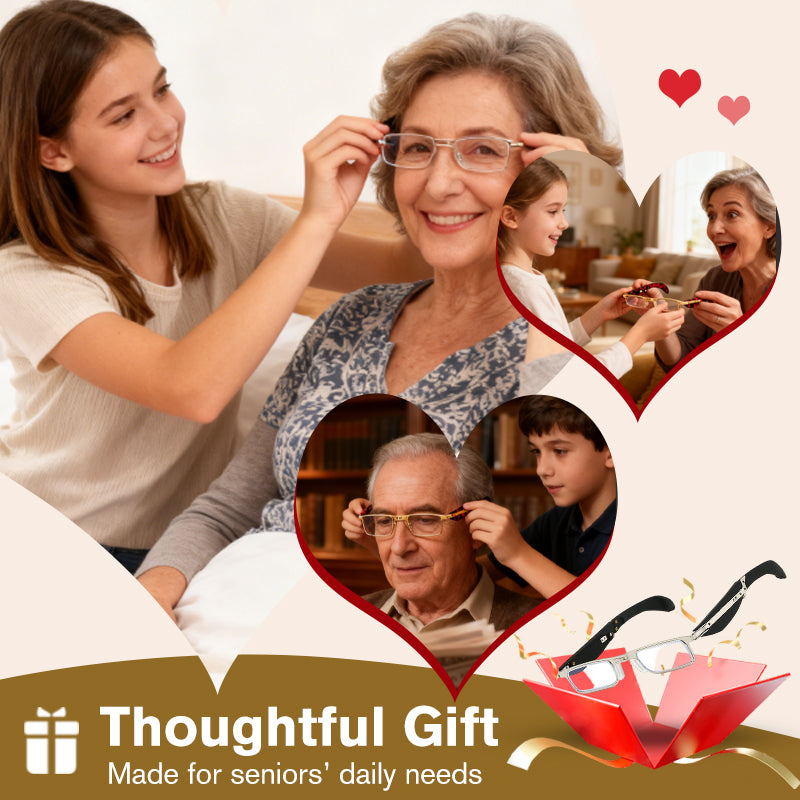 Faltbare Lesebrille mit Blaulichtfilter (mit Etui)