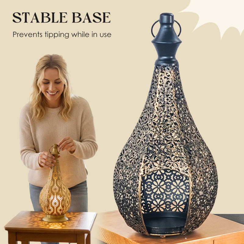 ✨Black-Friday-Mega-Angebot – 50 % Rabatt✨Ausgehöhlter Metall-Kerzenhalter-Schmuck