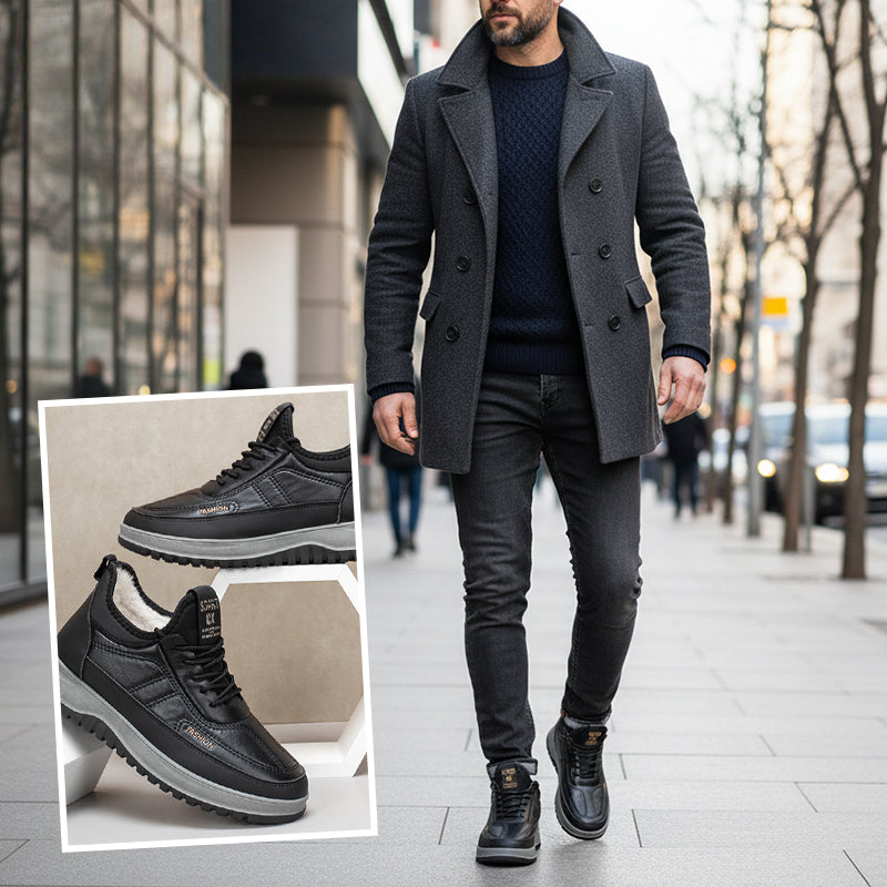 Männer Bequeme Warme Schuhe: Wasserdicht & Rutschfest