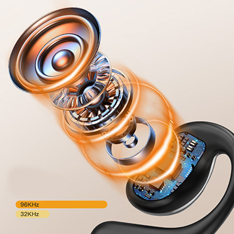 Intelligente Sport-Bluetooth-Ohrhörer zum Aufstecken mit Digitalanzeige