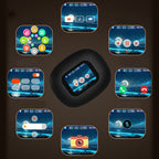 Intelligente Sport-Bluetooth-Ohrhörer zum Aufstecken mit Digitalanzeige