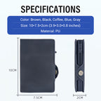 Ledergeldbörse mit Magnetverschluss und RFID-Blockierung. Herrengeldbörse mit Magnetverschluss