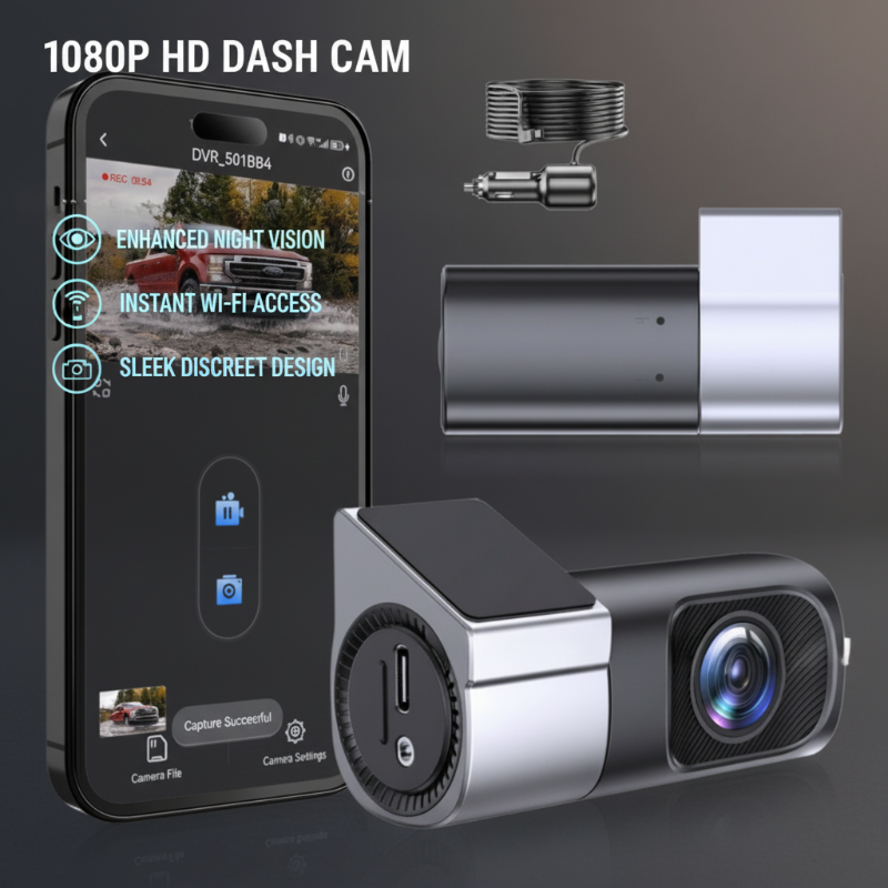 1080P HD-Dashcam mit WLAN und Nachtsichtfunktion