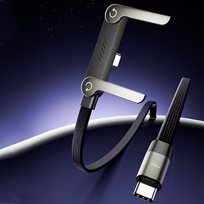 240-W-Schnellladekabel mit verstellbarem Handyhalter