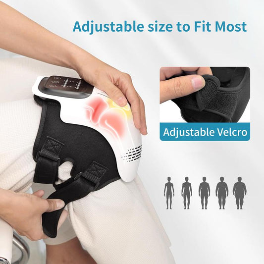 Komfortables elektrisches Knie-Massagegerät Wiederaufladbares Knie-Massagegerät