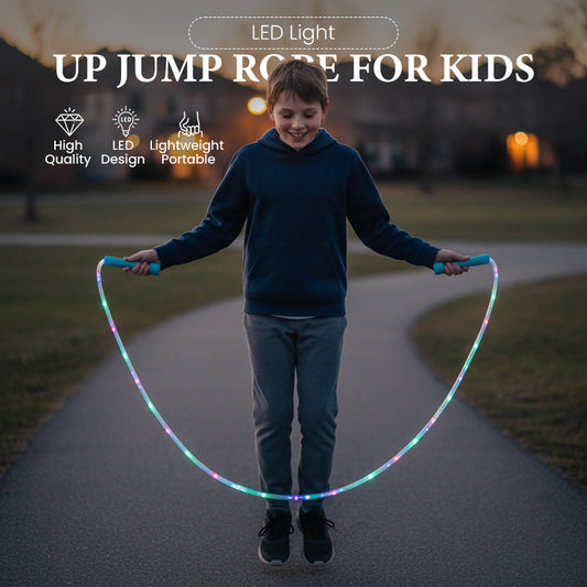 🌟✨ LED-Leuchtseil zum Springen – Mit 3 einstellbaren Modi & stoßfestem Design für langanhaltenden Spielspaß! 💡🏃‍♀️ Perfekt für Outdoor-Aktivitäten, nachhaltig mit wiederaufladbarem Akku. 🌿