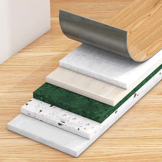 Holzkornschale und Stick Fußbodenfliesen - 5 Stück Set