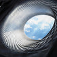 Herren T-Shirt mit 3D-Digitaldruck – Geometrisches Tunnel-Design | Größen S-4XL