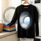 Herren T-Shirt mit 3D-Digitaldruck – Geometrisches Tunnel-Design | Größen S-4XL