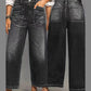 Damen Casual High-Rise Weitbeinjeans – 4 Farben