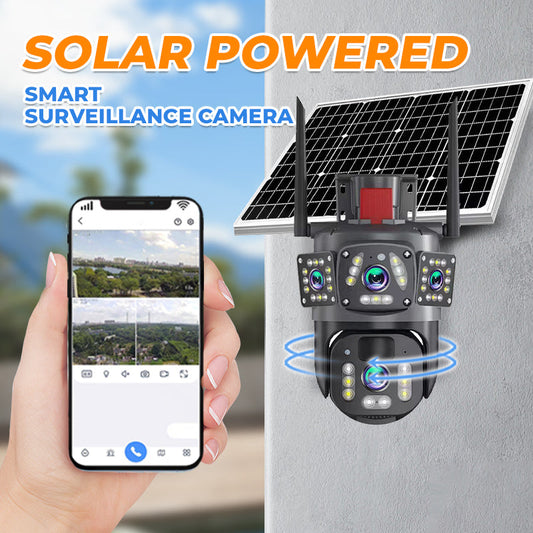 Solar-Überwachungskamera mit WLAN – 360°, Full HD, IP66 Wasserdicht