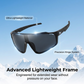 Photochrome Outdoor-Sportbrille - Selbsttönend & Panoramablick | Windschutz, Rutschfest