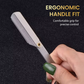 Faltbarer Rasierer aus Edelstahl – Ergonomischer Griff, Klingensicherung & Einfache Reinigung