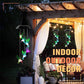 ✨Solar LED Windspiel mit Schmetterlingen - 7 Farbwechsel & Herzdesign Leuchtdauer, Garten & Balkon