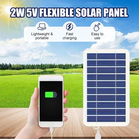 🔥Flexibles Solarpanel mit 2W und 5V
