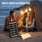 🔥LETZTER TAG – 50 % RABATT⚡ Solares Mehrfach-Beleuchtungssystem💡 3 Helligkeitsstufen · 3 LED-Leuchten (2,8 m langes Kabel), 🌧️ Funktioniert auch an bewölkten Tagen