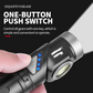 💡Um 90° drehbare LED-Stirnlampe & Taschenlampe 2-in-1 - Magnetfuß, USB-C & Rotlichtmodus | IPX4, Aluminiumlegierung