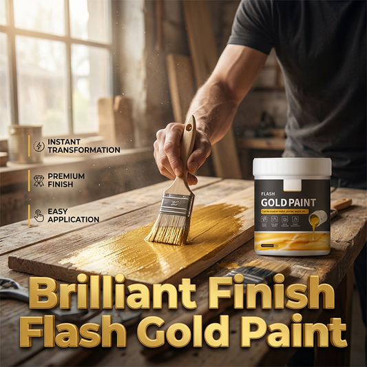 ✨Goldlack auf Wasserbasis – Metallic Goldfarbe für Holz, Metall & Deko | Geruchsarm & Schnelltrocknend