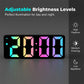LED-Digitalwecker mit Spiegeloberfläche & RGB-Beleuchtung – Großes Display, USB-Ladeanschluss & Thermometer