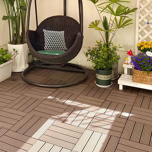 💧🏡Wasserdichte Klick-Terrassenfliesen für Balkon & Terrasse – PP-Kunststoff, rutschfest