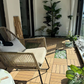 💧🏡Wasserdichte Klick-Terrassenfliesen für Balkon & Terrasse – PP-Kunststoff, rutschfest
