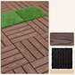 💧🏡Wasserdichte Klick-Terrassenfliesen für Balkon & Terrasse – PP-Kunststoff, rutschfest