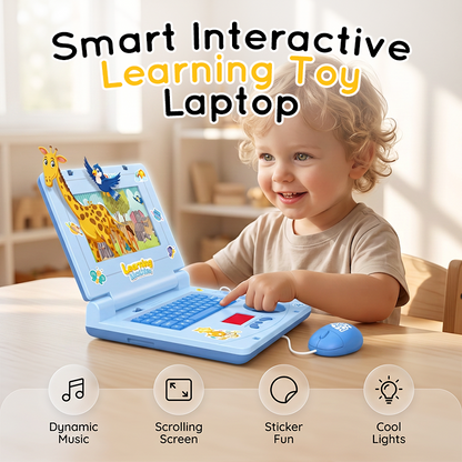 📢📢 JETZT 50 % RABATT!! ⏰🧸 Interaktiver Simulations-Spielzeug-Laptop – Lichter, Töne & Lernspiele – Fördert spielerisch Kreativität & Motorik bei Kindern 🎵