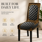 🪑 Waschbarer Stretch-Stuhlbezug | Barock-Design | Elegante Passform für Esszimmerstuhl