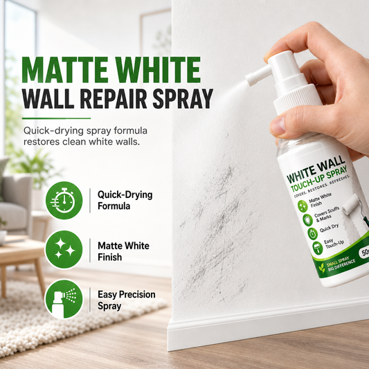 🔧 Wand-Reparaturspray Matt-Weiß Präzise Ausbesserung, langlebige Beschichtung & wasserabweisend