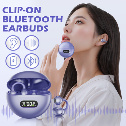 🥳2026 HOT SALE🥳 LinkedList50K+ VERKAUFT!  Open-Ear Clip-On Bluetooth-Ohrhörer – ganztägiger Komfort, immersiver Sound, Leckagekontrolle, 8–10h Akkulaufzeit, Touch-Steuerung. Keine Ohrenschmerzen! 🔋