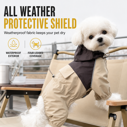 🐕 50% RABATT! 🌧️ Ganzkörper-Regenmantel für Hunde – Schützt Pfoten & Bauch ✨